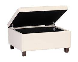 Tucker Storage Ottoman - Dillon Cream