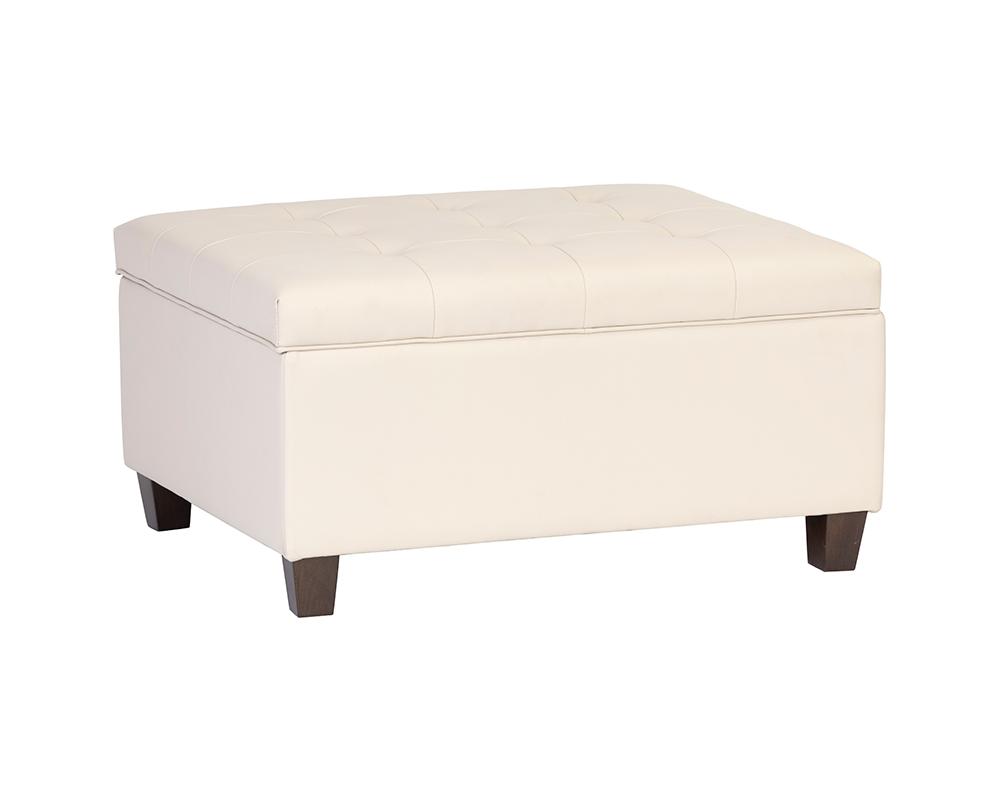 Tucker Storage Ottoman - Dillon Cream