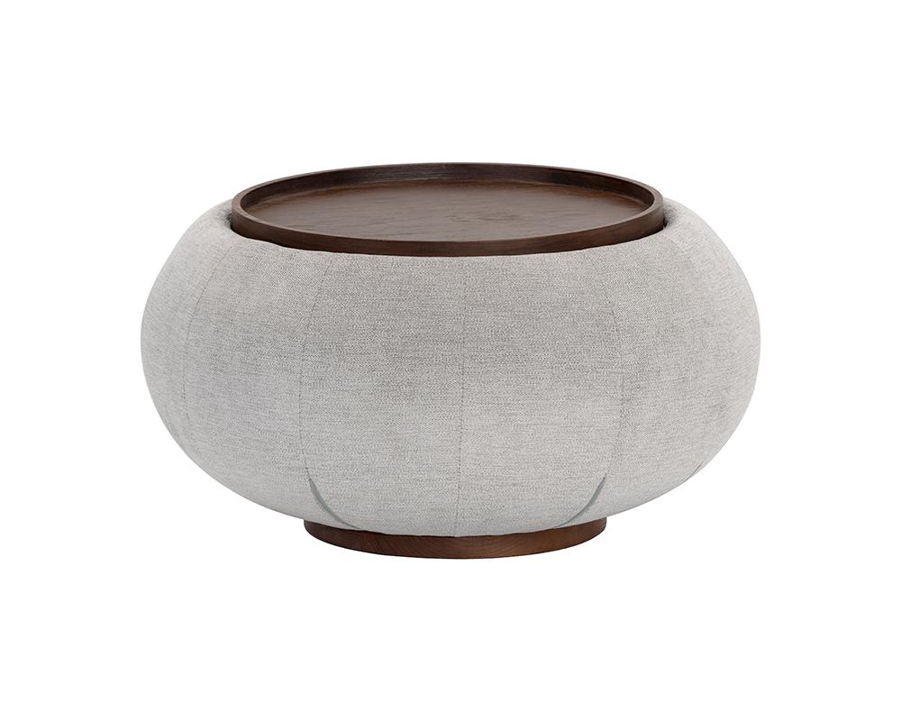 Zenzi Storage End Table - Polo Club Stone