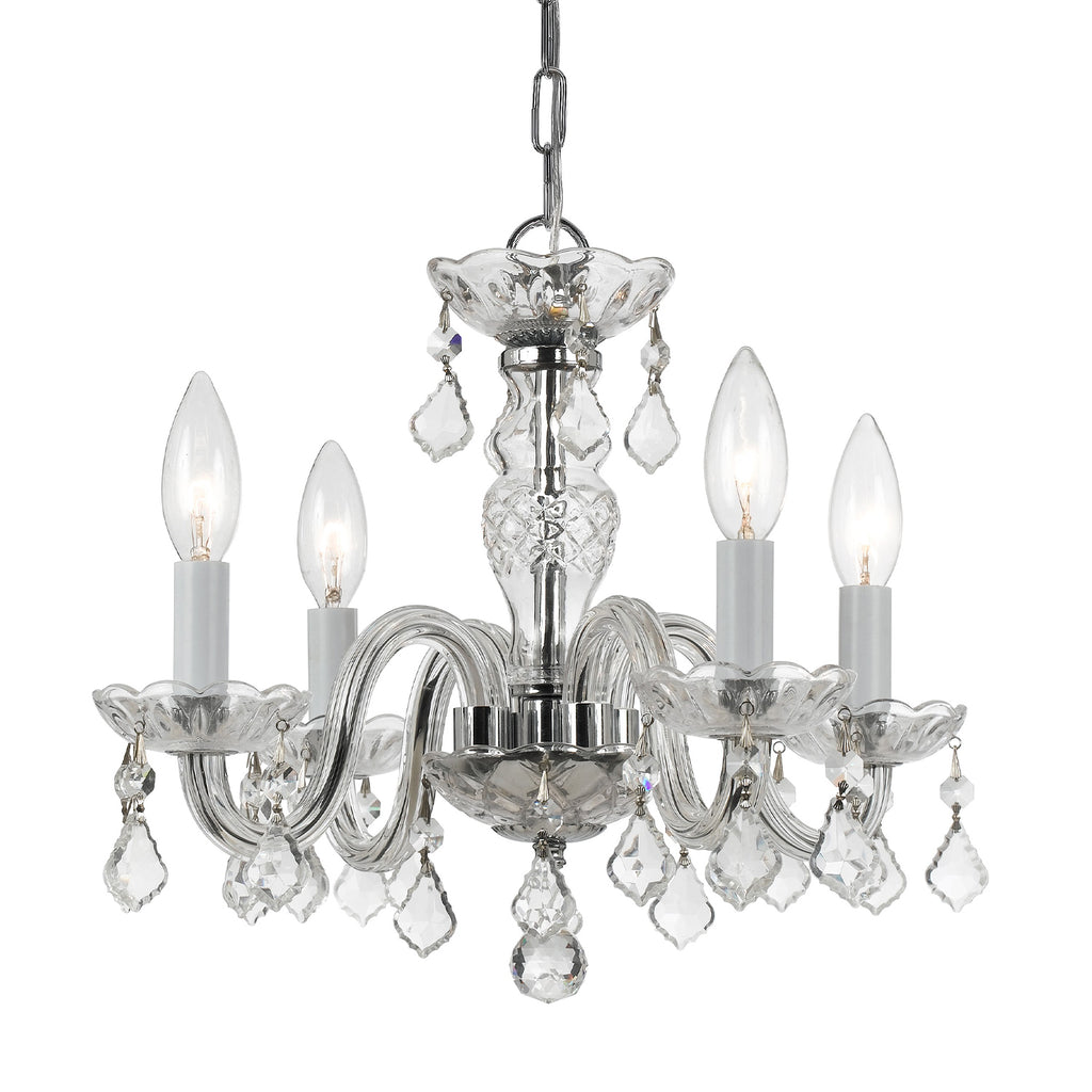 Traditional Crystal 4 Light Mini Chandelier