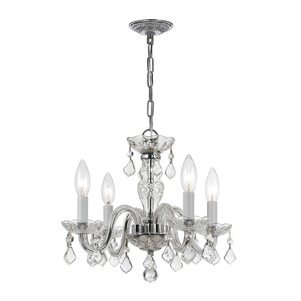 Traditional Crystal 4 Light Mini Chandelier