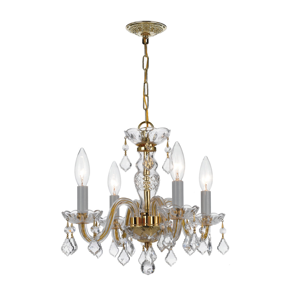 Traditional Crystal 4 Light Mini Chandelier