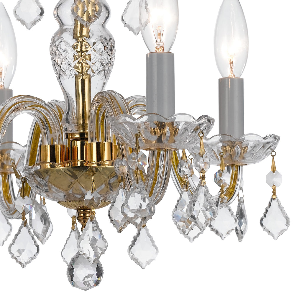 Traditional Crystal 4 Light Mini Chandelier