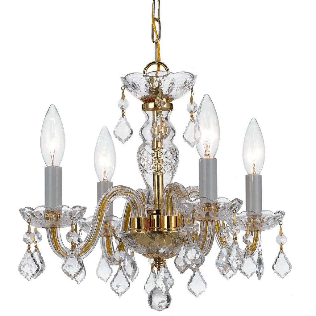 Traditional Crystal 4 Light Mini Chandelier