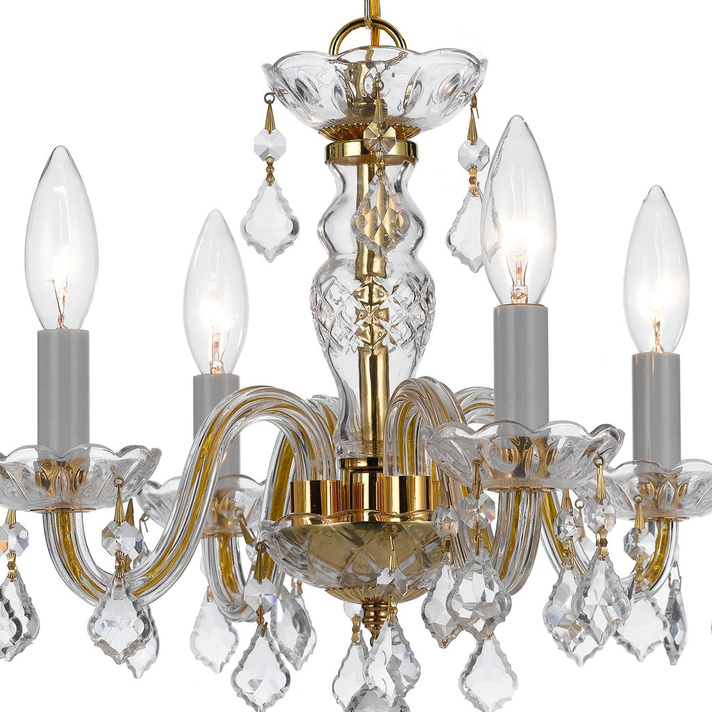 Traditional Crystal 4 Light Mini Chandelier