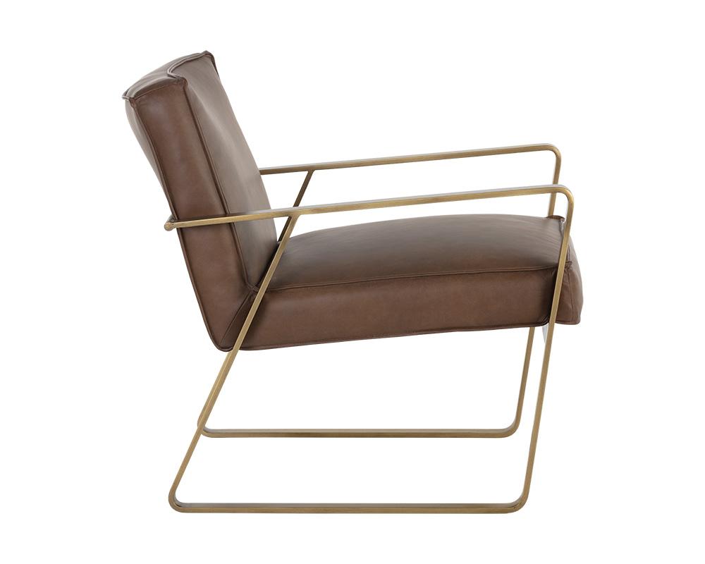 Kristoffer Lounge Chair - Vintage Caramel Leather