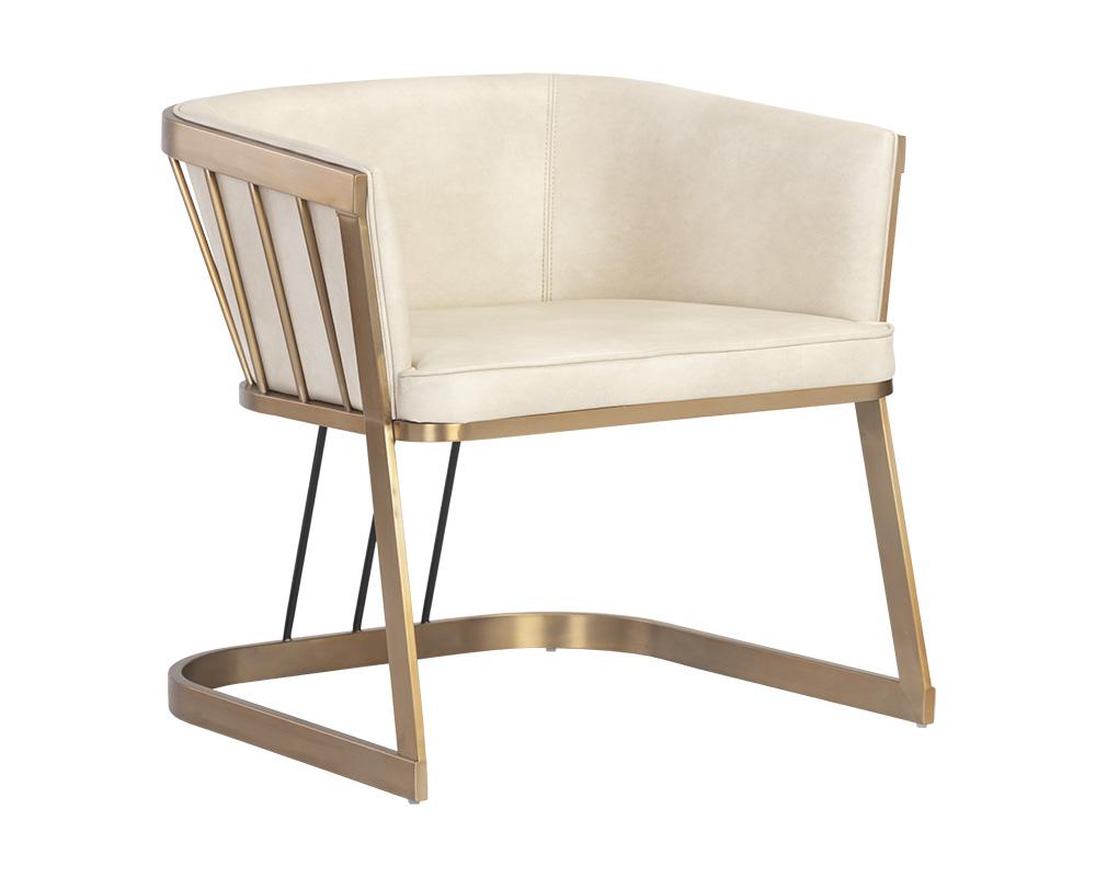 Caily Lounge Chair - Bravo Cream