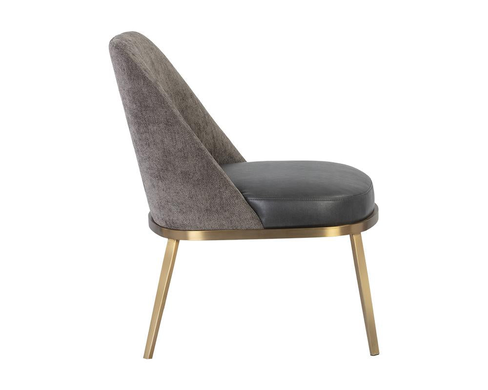 Dover Lounge Chair - Bravo Portabella / Sparrow Grey