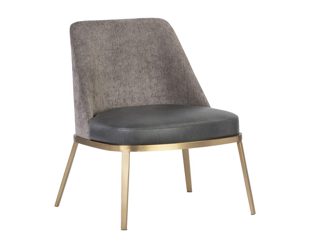 Dover Lounge Chair - Bravo Portabella / Sparrow Grey