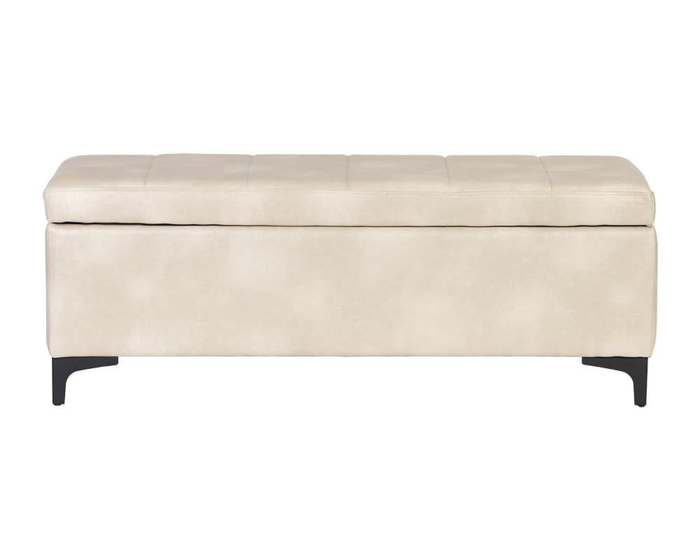 Janet Storage Bench - Bravo Cream