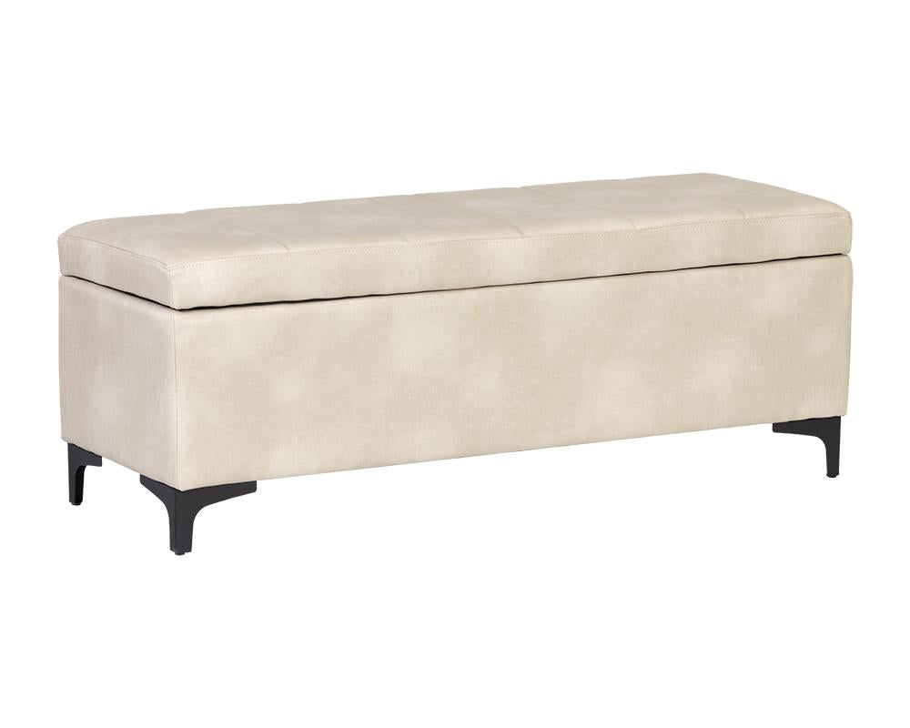 Janet Storage Bench - Bravo Cream