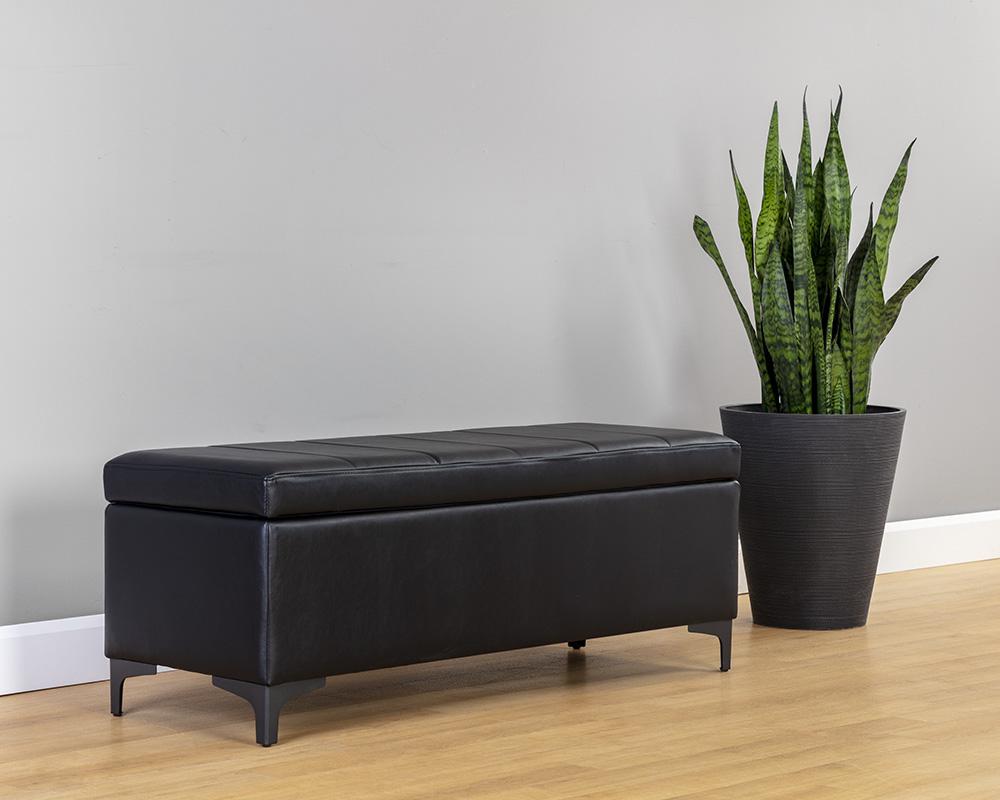 Janet Storage Bench - Bravo Black