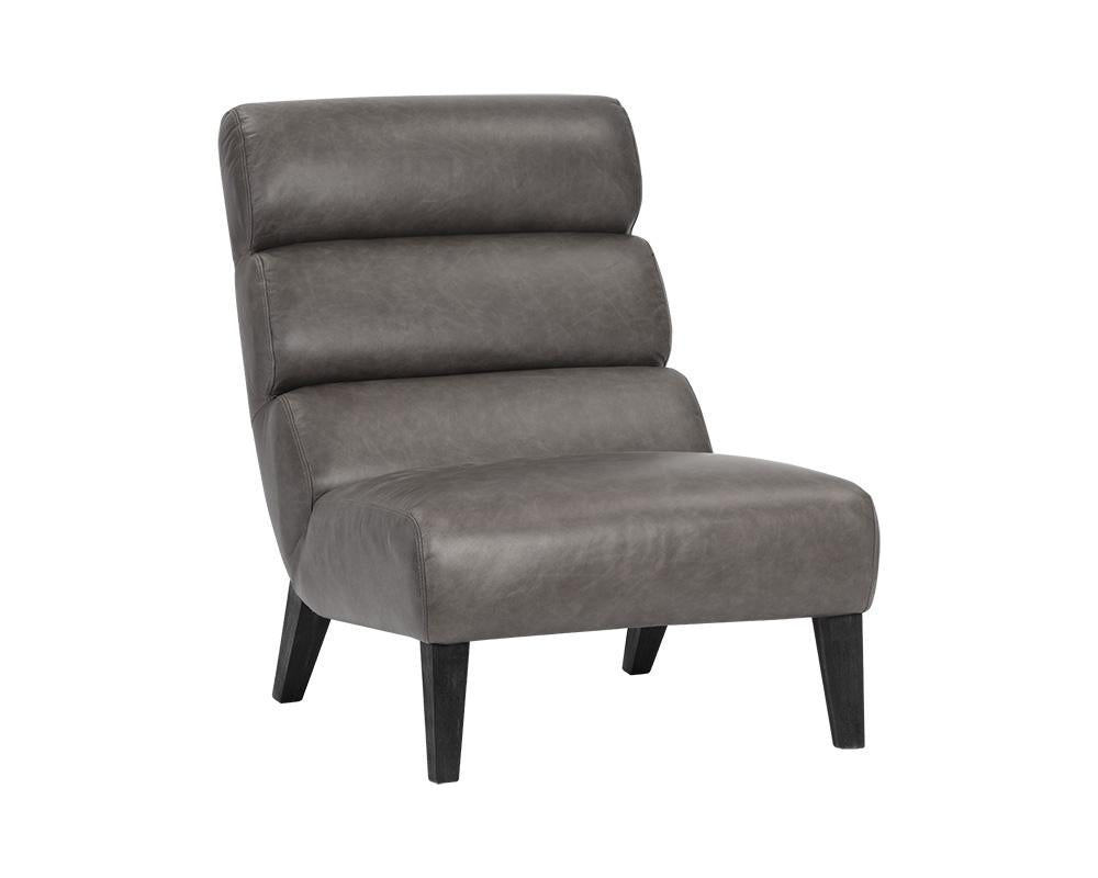 Ellison Lounge Chair - Marseille Concrete Leather