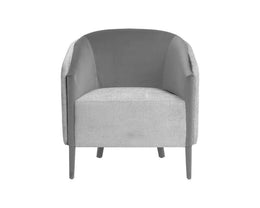 Barry Lounge Chair - San Remo Winter Cloud / Antonio Charcoal