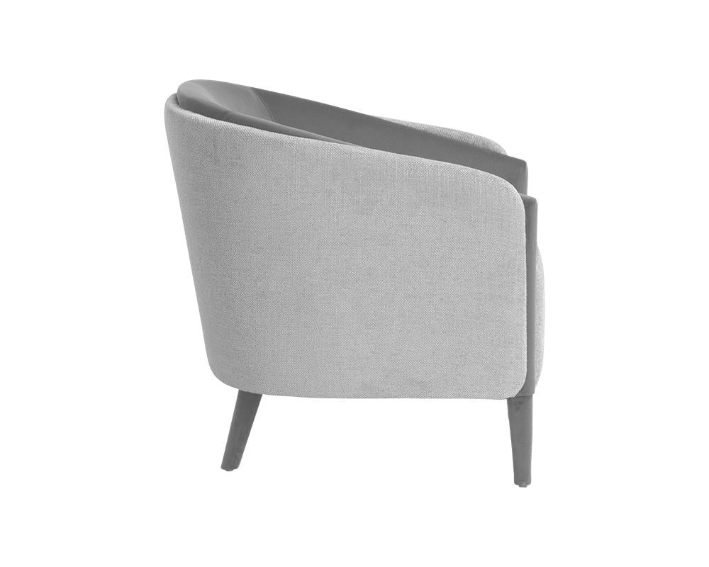 Barry Lounge Chair - San Remo Winter Cloud / Antonio Charcoal