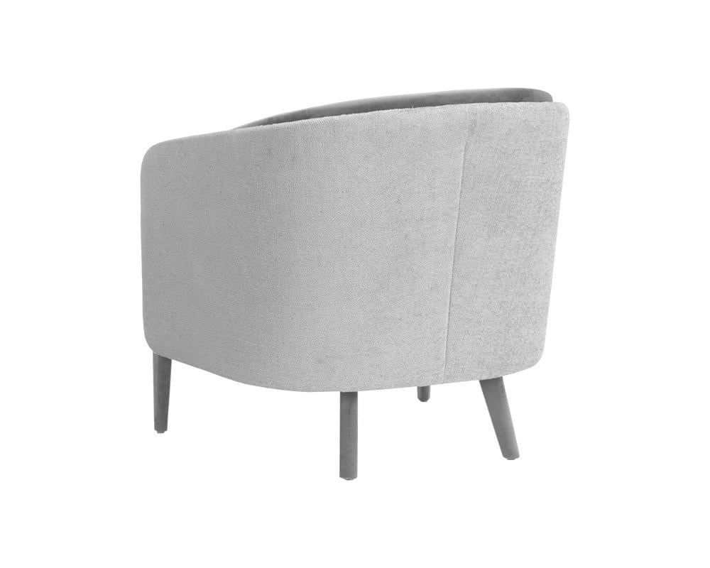 Barry Lounge Chair - San Remo Winter Cloud / Antonio Charcoal