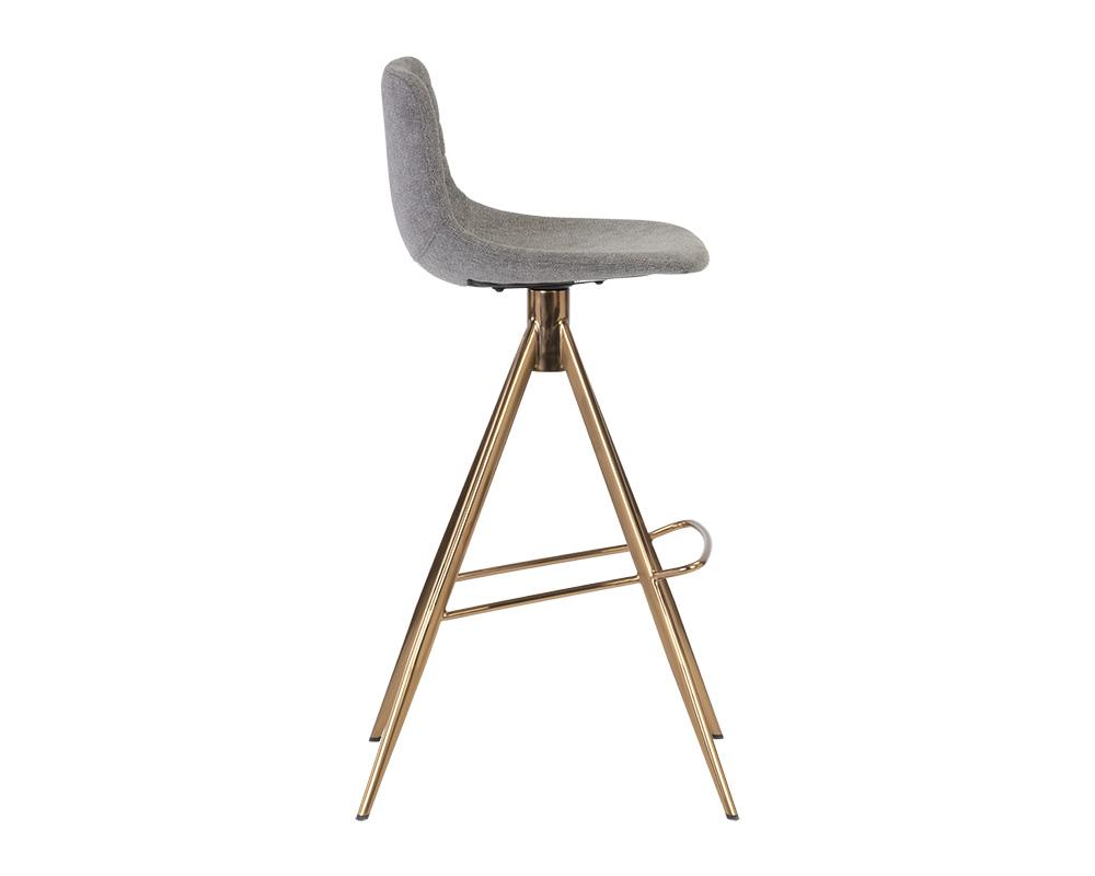 Andres Swivel Barstool - Belfast Koala Grey