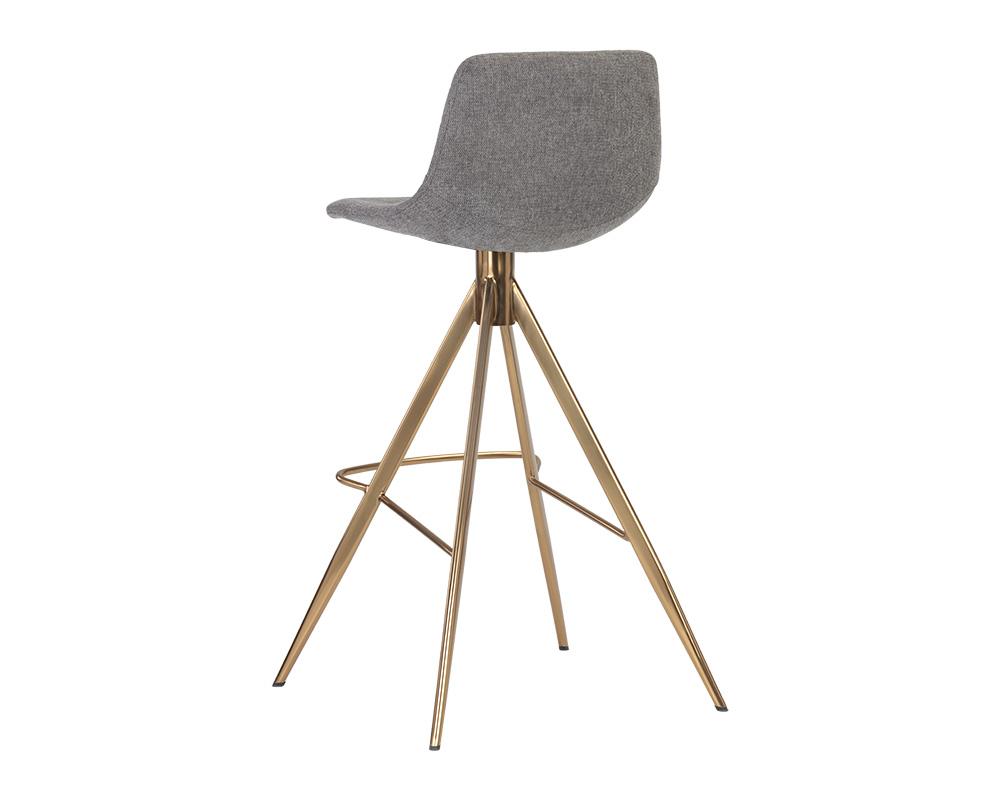 Andres Swivel Barstool - Belfast Koala Grey