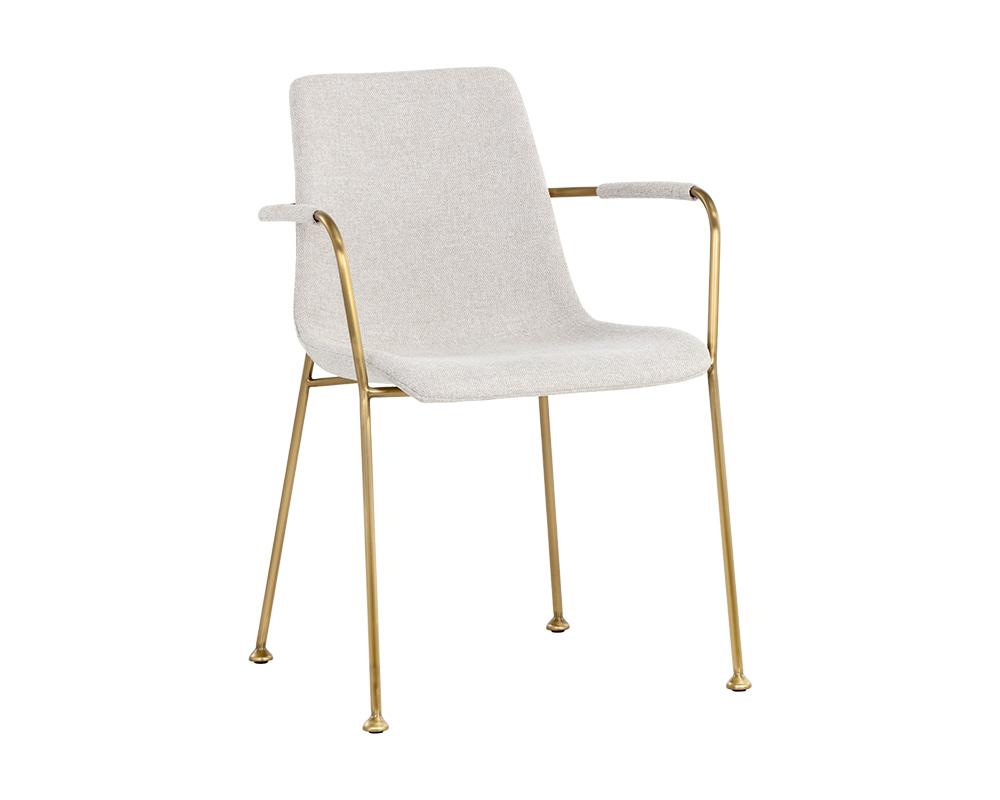 Hathaway Dining Armchair - Belfast Oatmeal