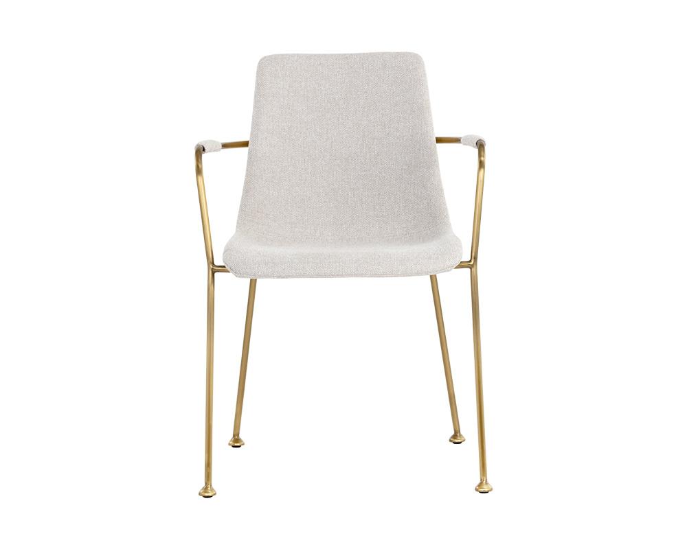 Hathaway Dining Armchair - Belfast Oatmeal