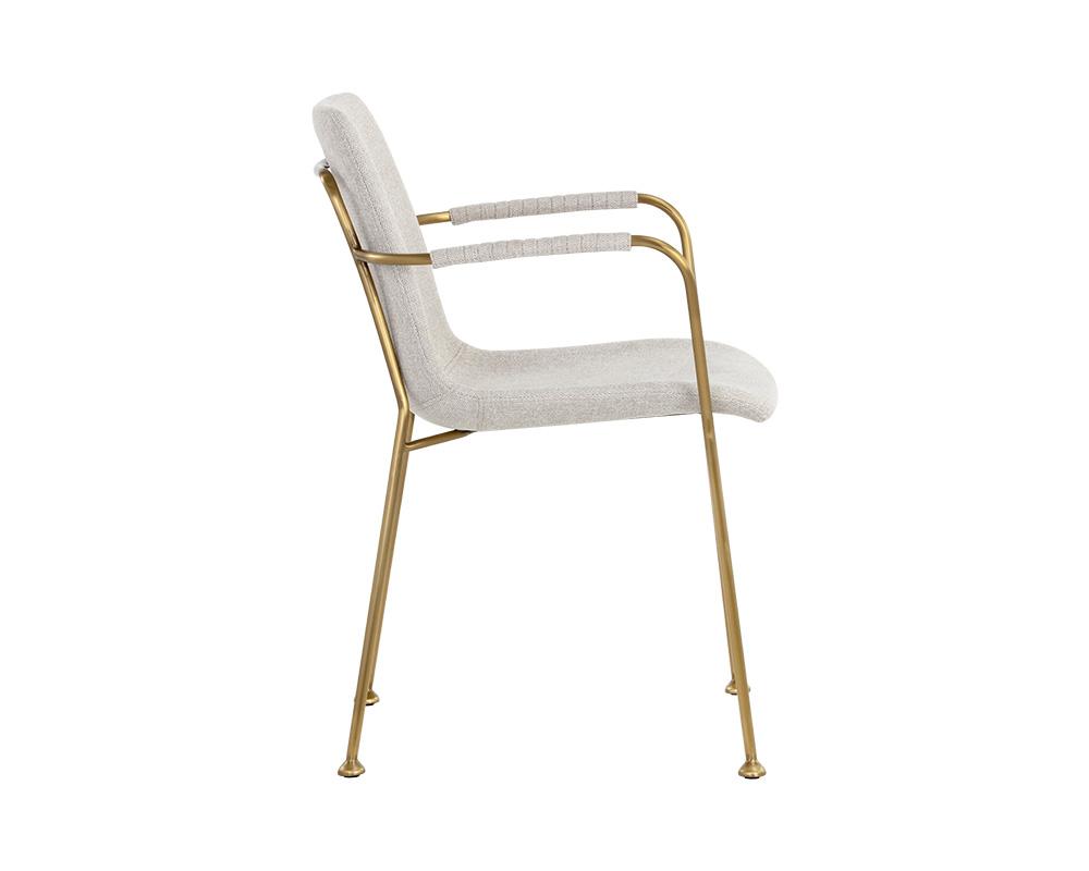 Hathaway Dining Armchair - Belfast Oatmeal