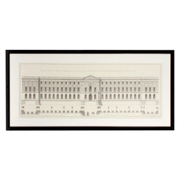 Print Ec186 La Facade Du Louvre Set of 2