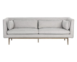 Batavia Sofa - Belfast Heather Grey / Bravo Portabella