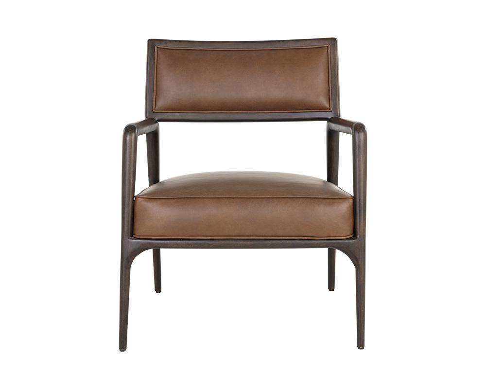 Damien Lounge Chair - Vintage Caramel Leather