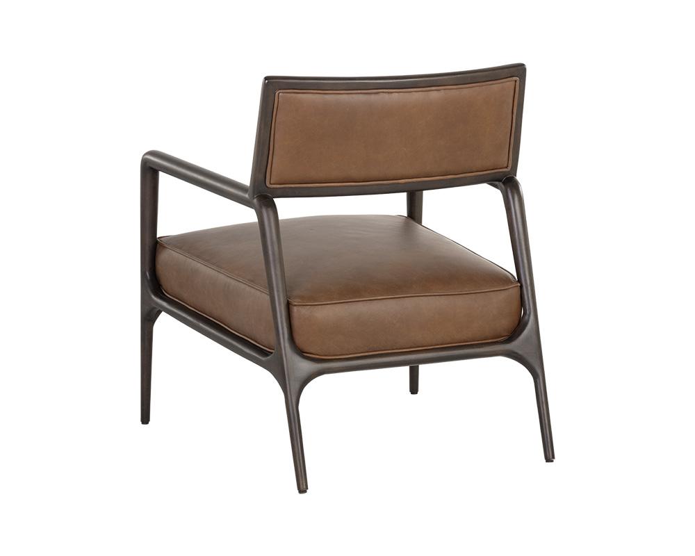 Damien Lounge Chair - Vintage Caramel Leather