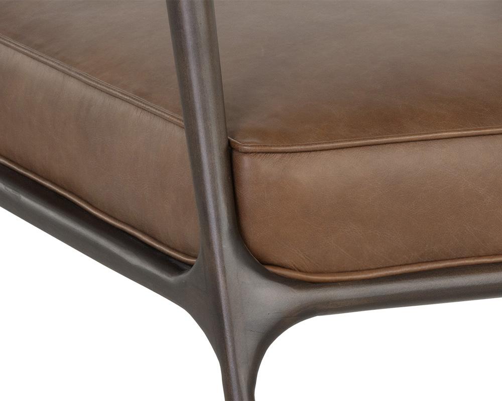 Damien Lounge Chair - Vintage Caramel Leather