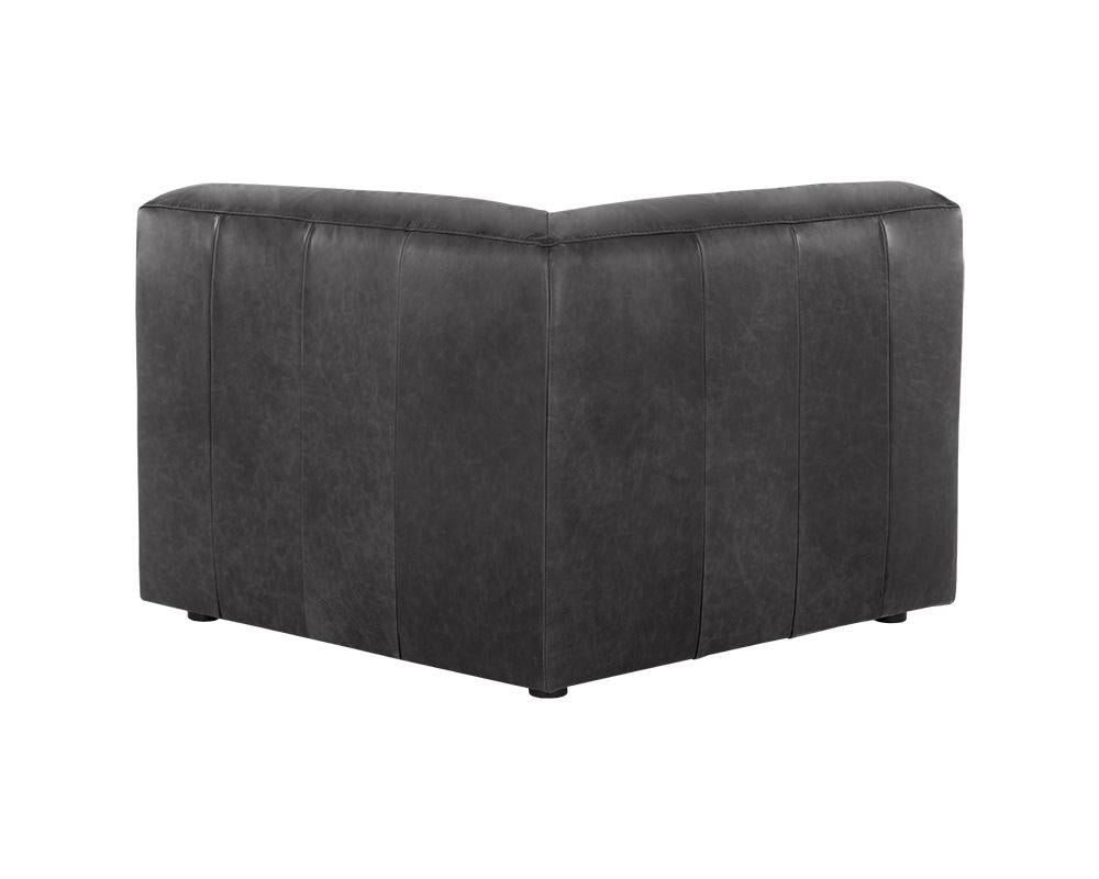 Watson Modular - Corner Chair - Marseille Black Leather