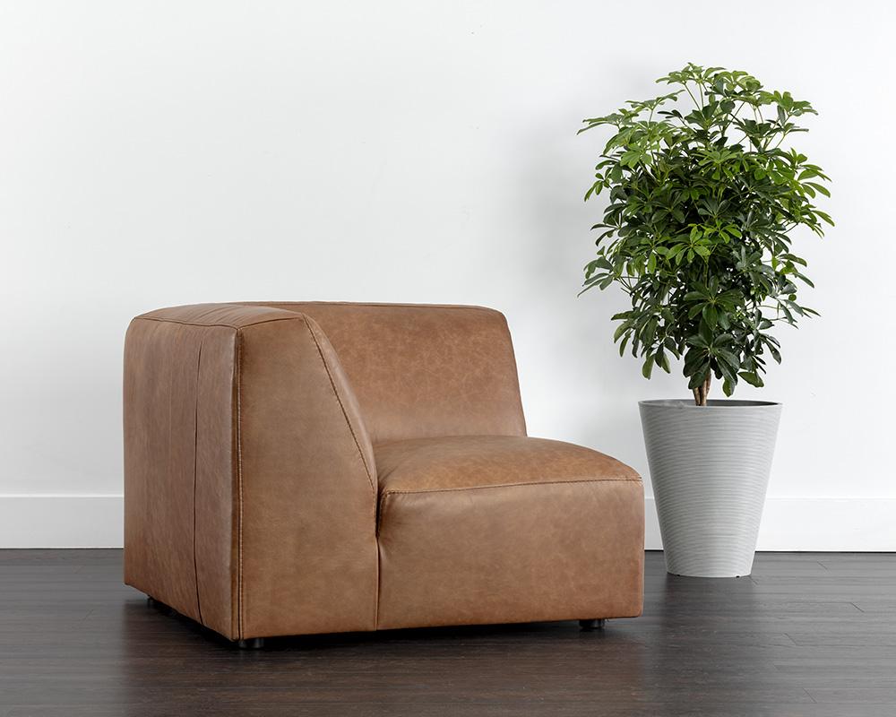 Watson Modular - Corner Chair - Marseille Camel Leather