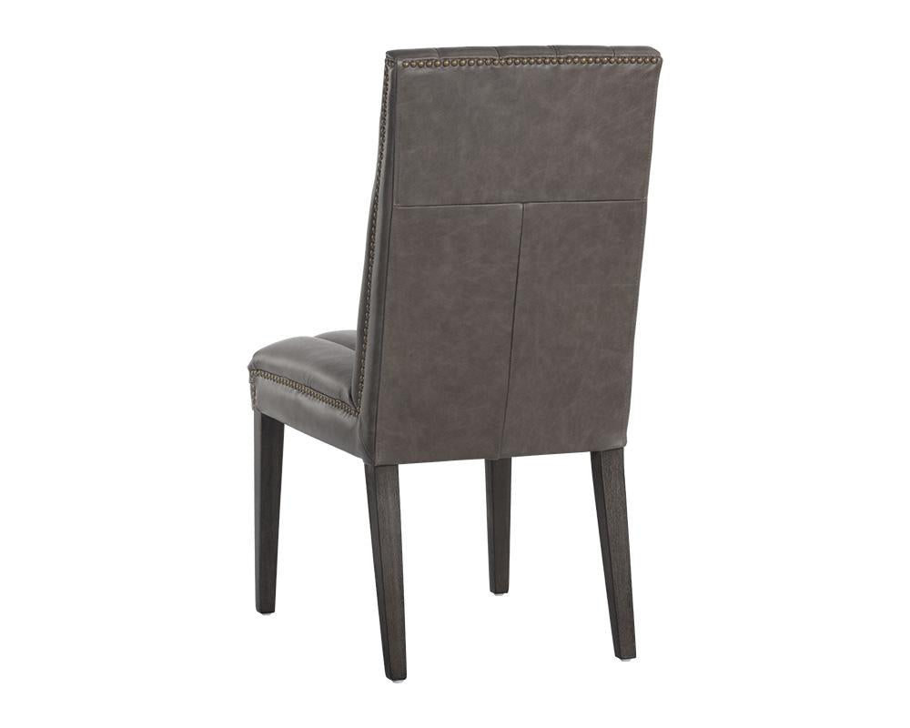 Heath Dining Chair - Marseille Concrete Leather