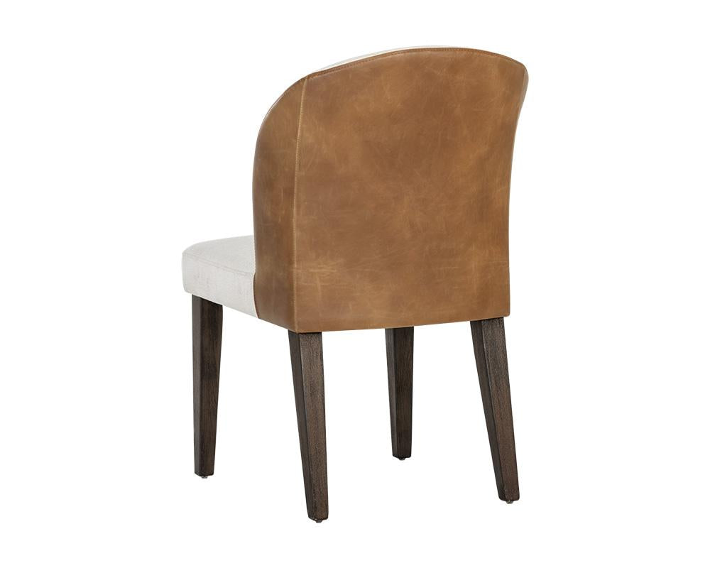 Gisele Dining Chair - Polo Club Muslin / Tobacco Tan