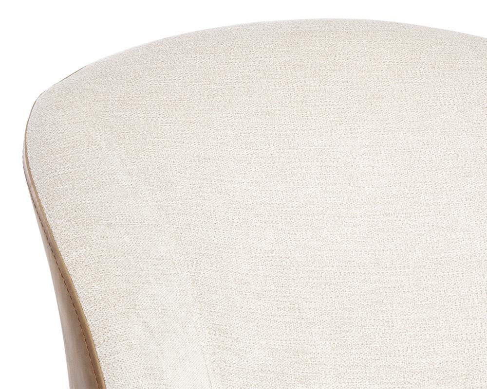 Gisele Dining Chair - Polo Club Muslin / Tobacco Tan