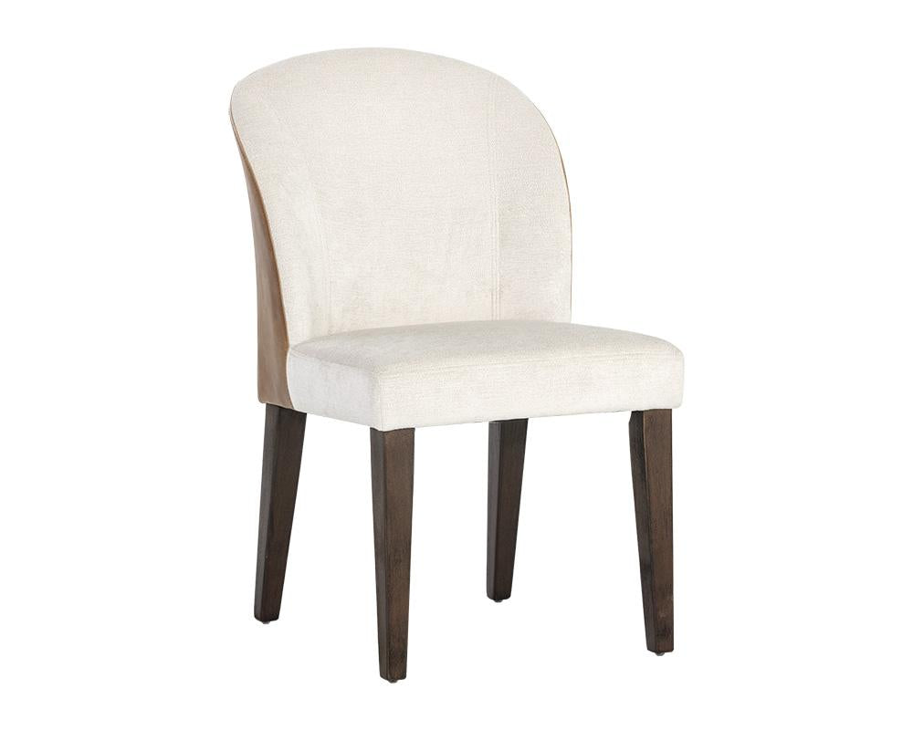 Gisele Dining Chair - Polo Club Muslin / Tobacco Tan