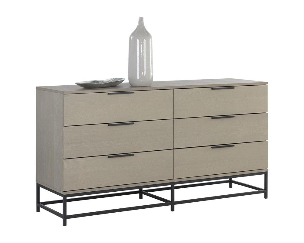 Rebel Dresser - Black - Taupe