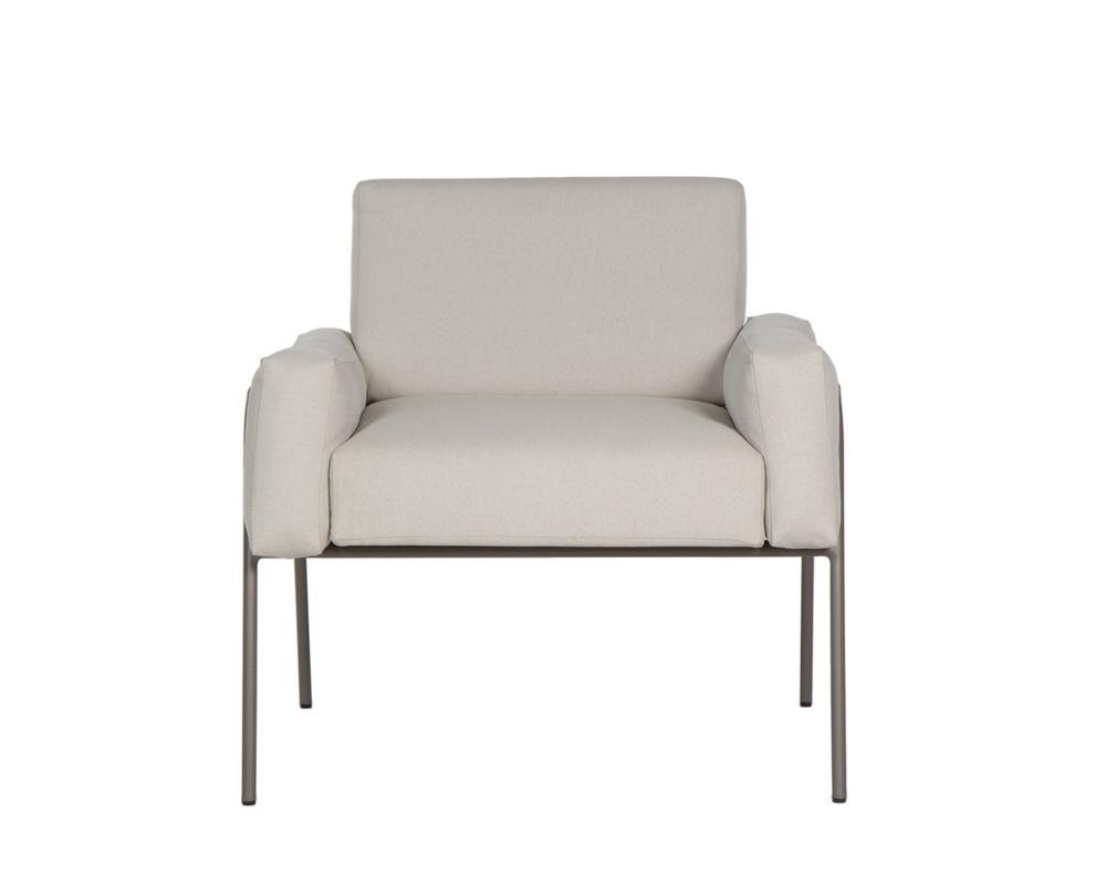 Granada Lounge Chair - Grey - Pallazo Cream