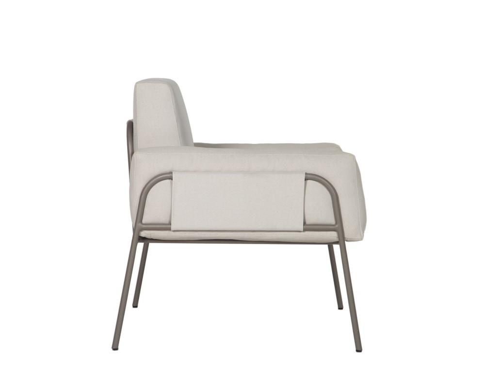 Granada Lounge Chair - Grey - Pallazo Cream