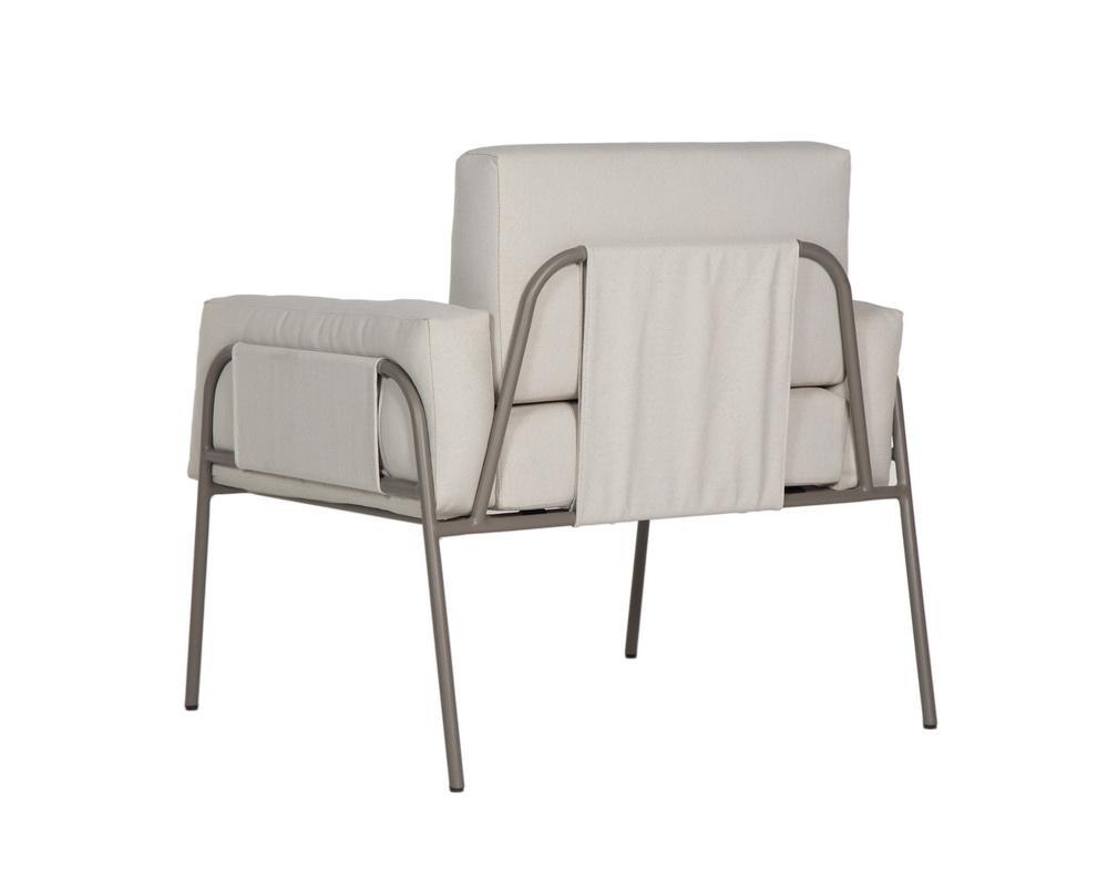 Granada Lounge Chair - Grey - Pallazo Cream