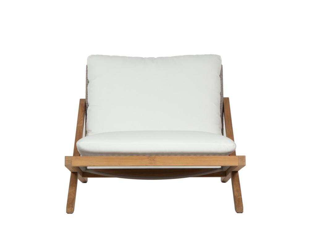 Bari Lounge Chair - Natural - Regency White