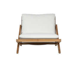 Bari Lounge Chair - Natural - Regency White