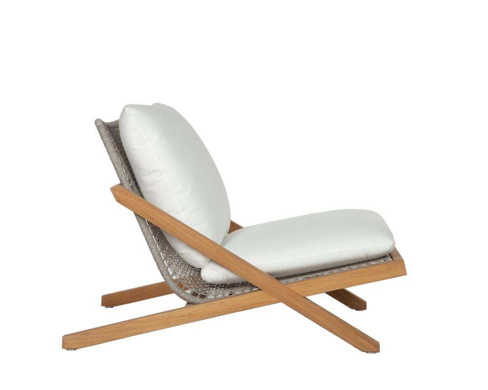 Bari Lounge Chair - Natural - Regency White