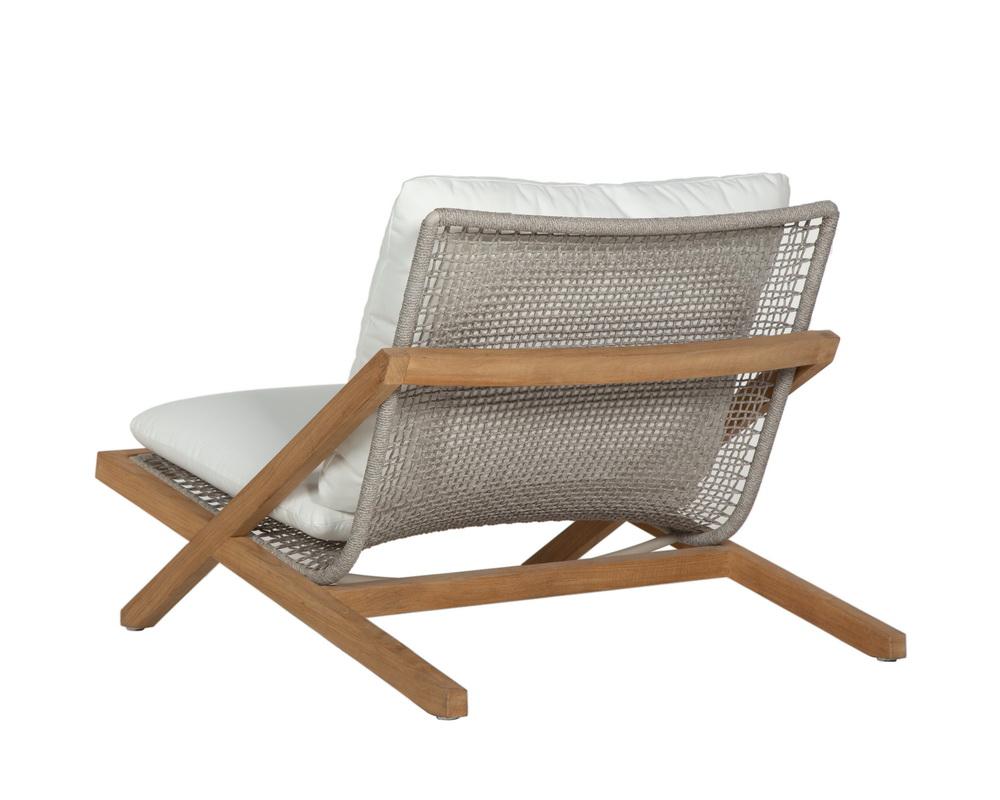 Bari Lounge Chair - Natural - Regency White