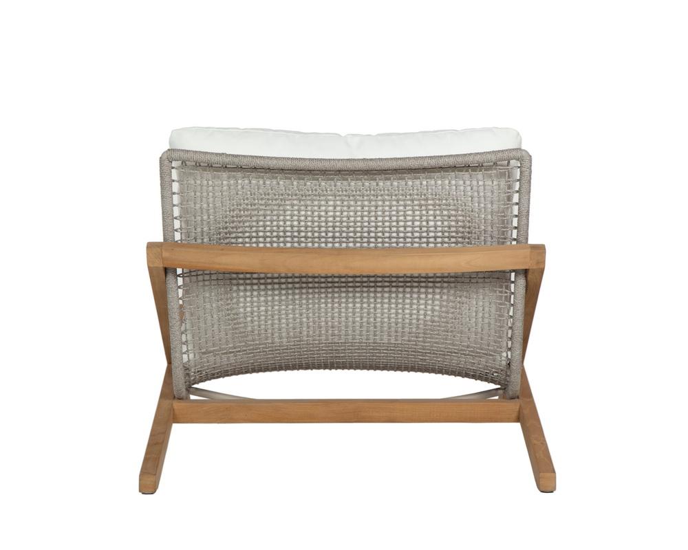 Bari Lounge Chair - Natural - Regency White