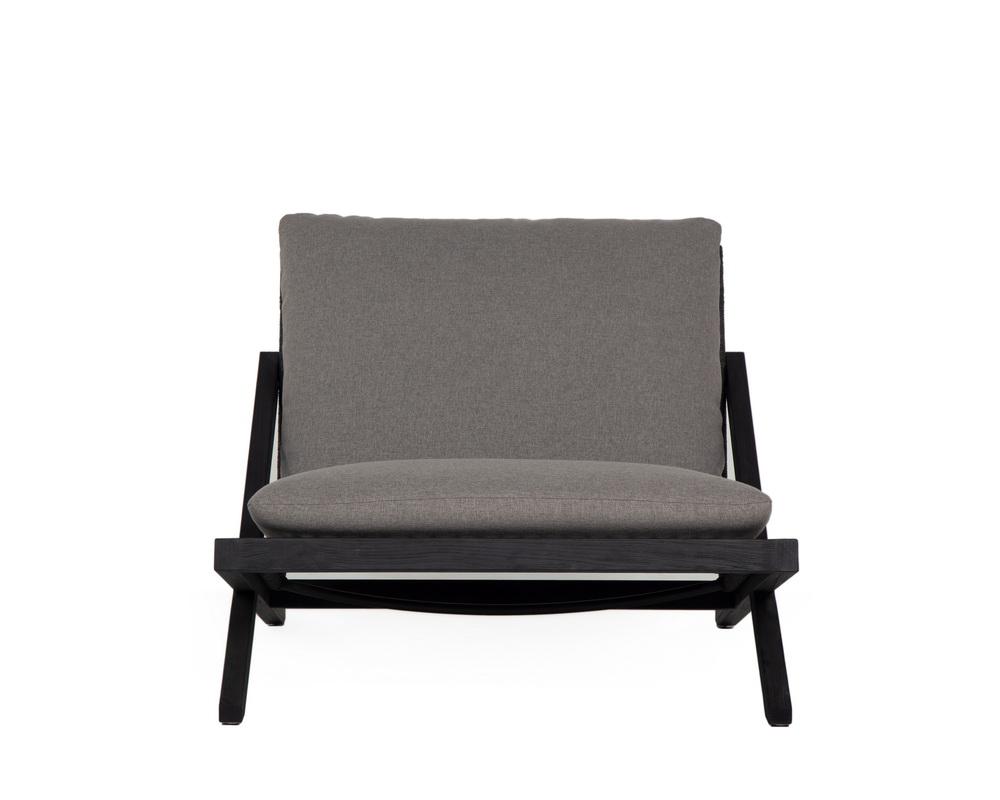 Bari Lounge Chair - Charcoal - Gracebay Grey