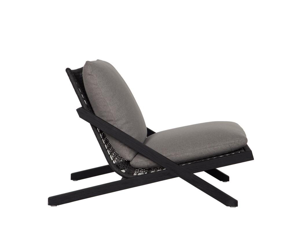 Bari Lounge Chair - Charcoal - Gracebay Grey