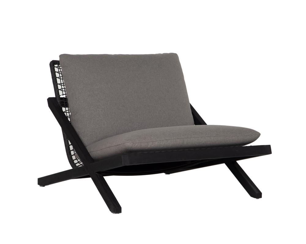 Bari Lounge Chair - Charcoal - Gracebay Grey