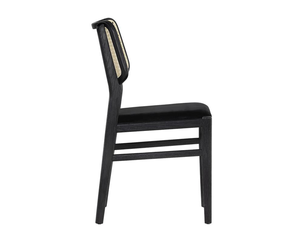 Annex Dining Chair - Black - Velvet Black