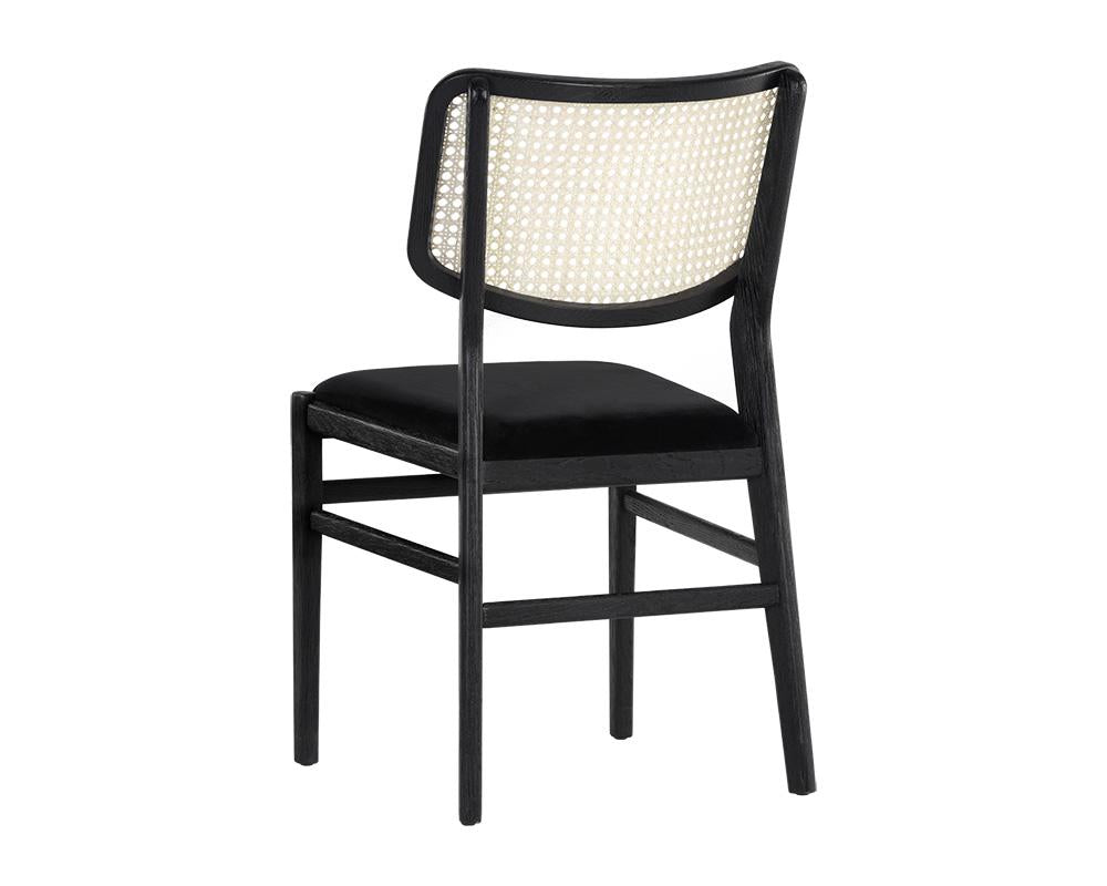 Annex Dining Chair - Black - Velvet Black